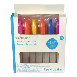 Creatology Blunt Tip Scissors Set 5" 6 Pairs For Kids Right Or Left Handed Multi